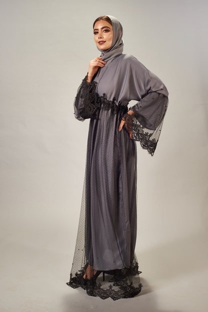 Safa netted Abaya