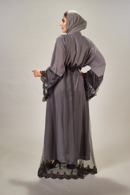 Safa netted Abaya